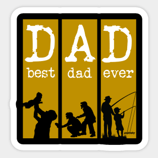 Dad son fathers day Sticker